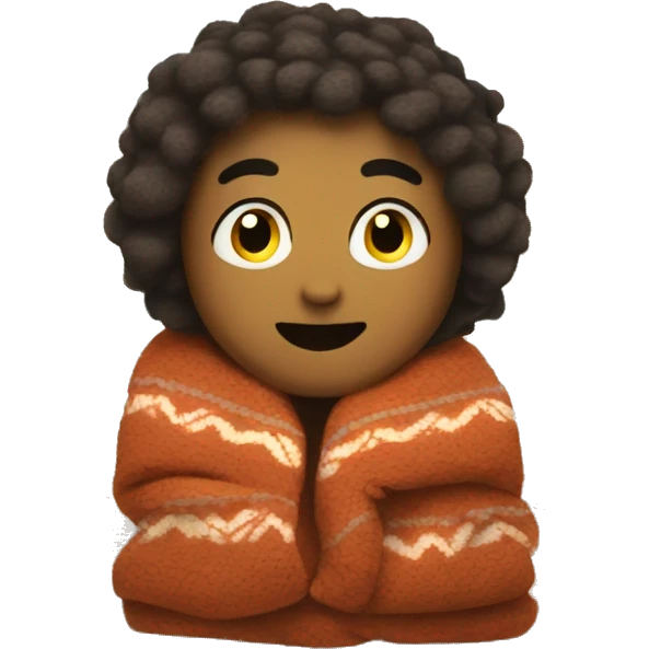a warm cozy blanket emoji