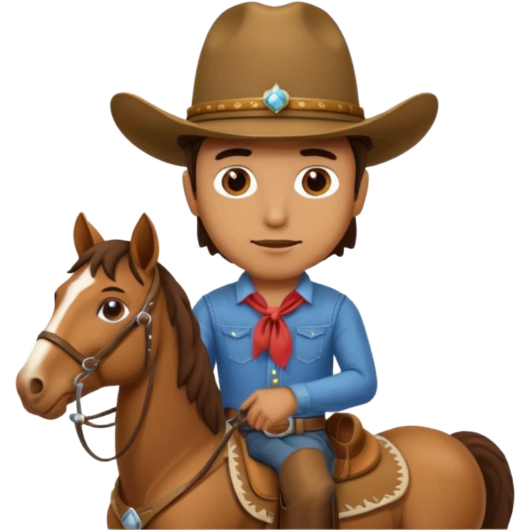 man on horse emoji