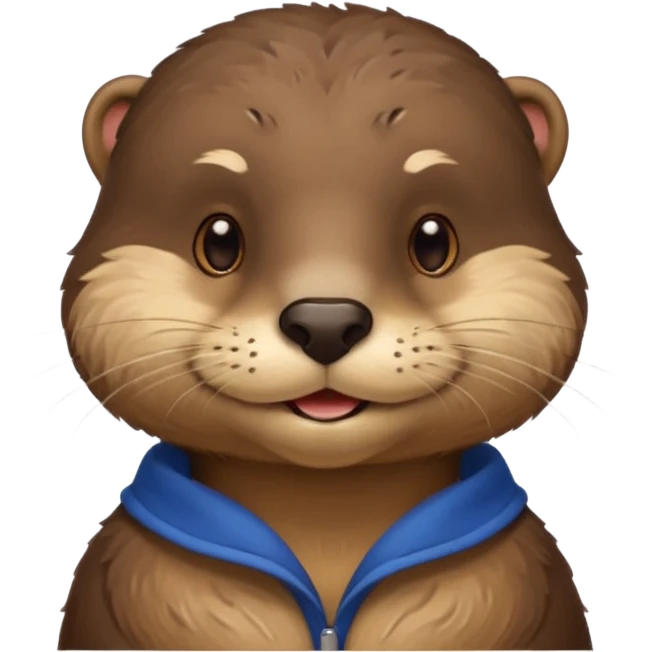 a flirty italian male otter smirking emoji