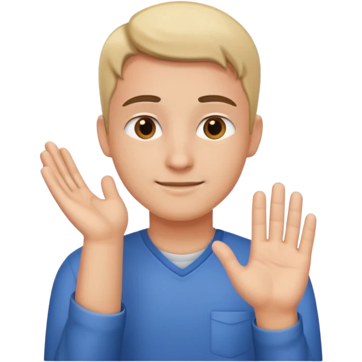 software developer receiving a friendly pat on the shoulder emoji