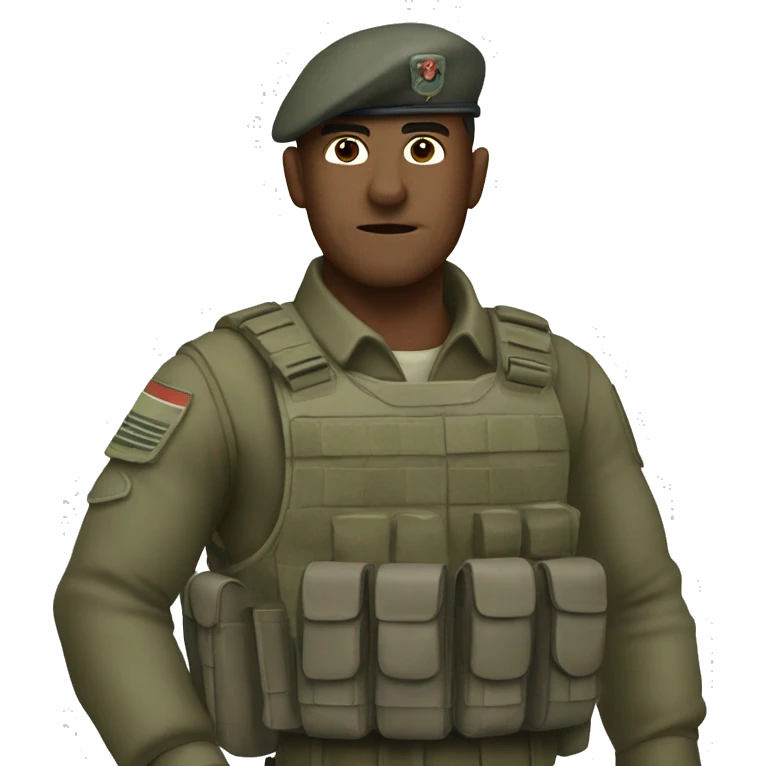 Soldado batendo continência emoji
