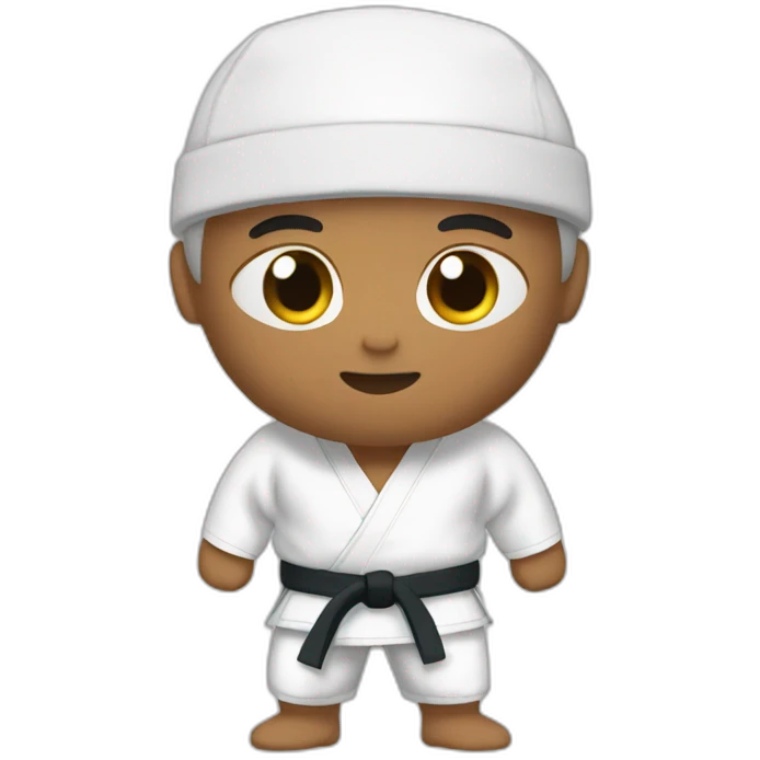 Judo marron emoji
