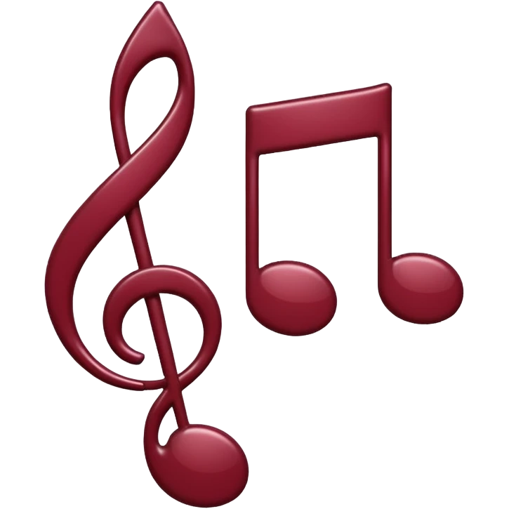 Maroon music 🎵 emoji