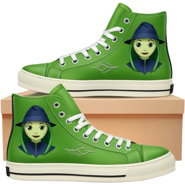 Elphaba sneakers emoji
