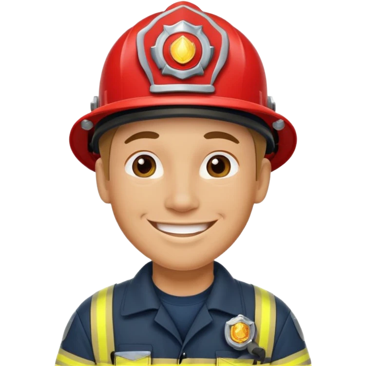 Fireman with big earrings  emoji