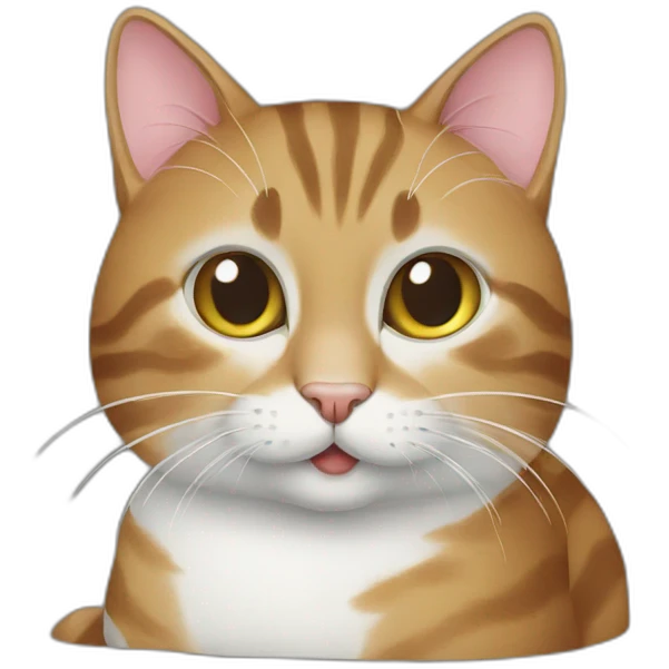 Cat with mouse pad emoji