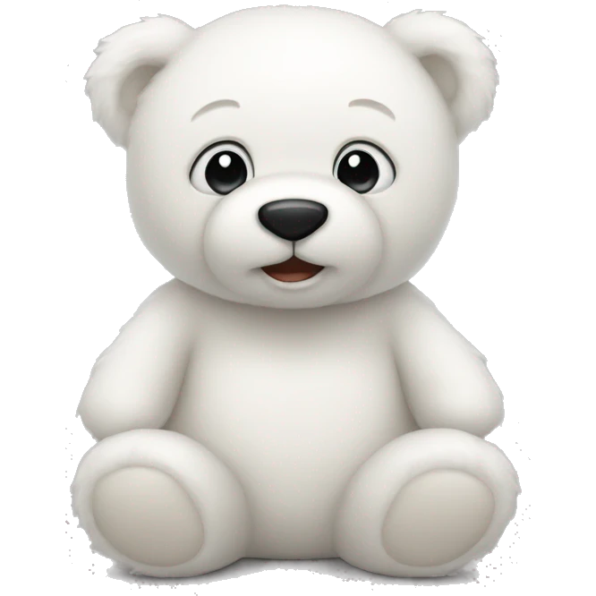 white teddy bear emoji