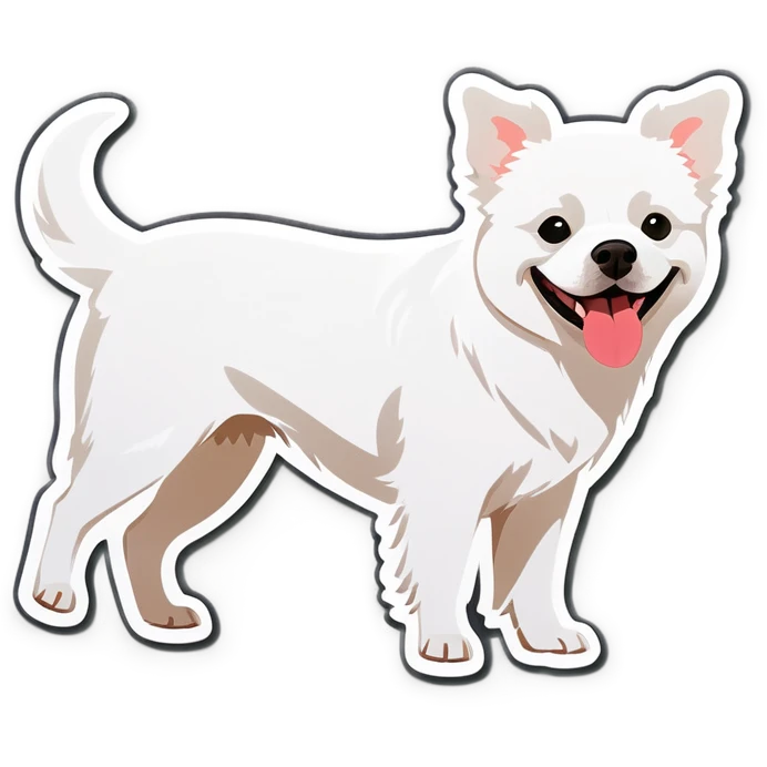 White small dog emoji