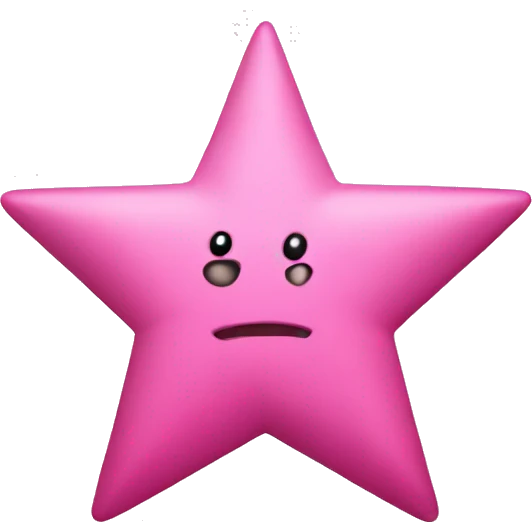 Pink star emoji