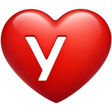 Heart with the letter y inside  emoji