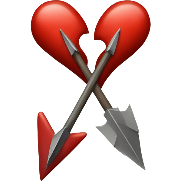 A red heart with arrow emoji