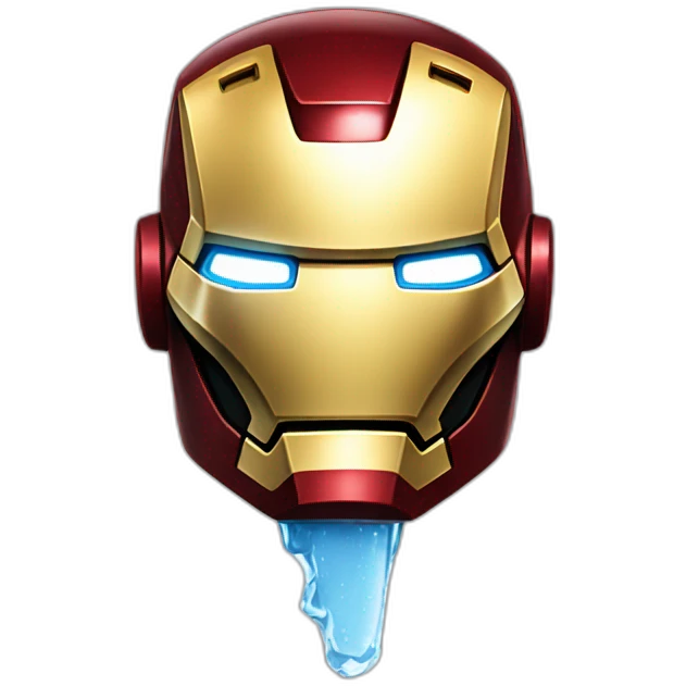 iron man avec une glace emoji