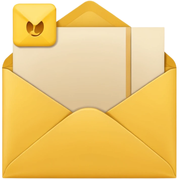 yellow letter envelope emoji