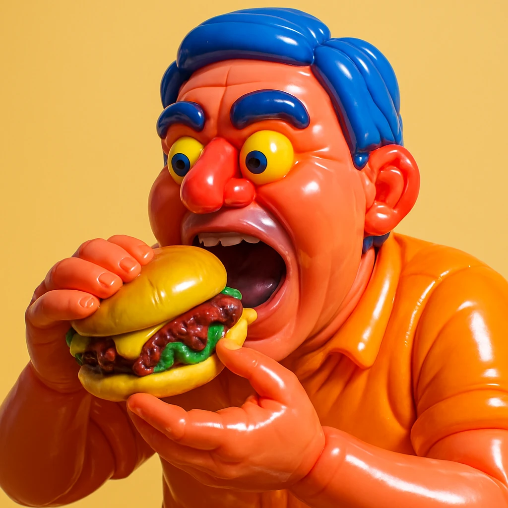 person eating sloppy joe emoji