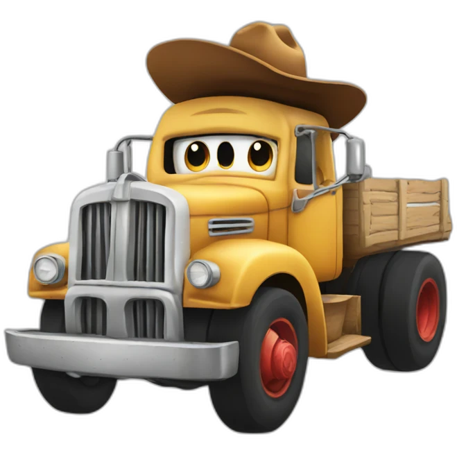 cowboy truck emoji