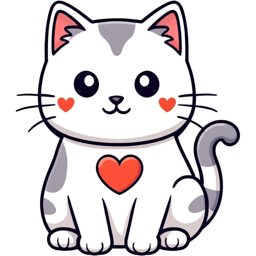 Love emoji cat emoji