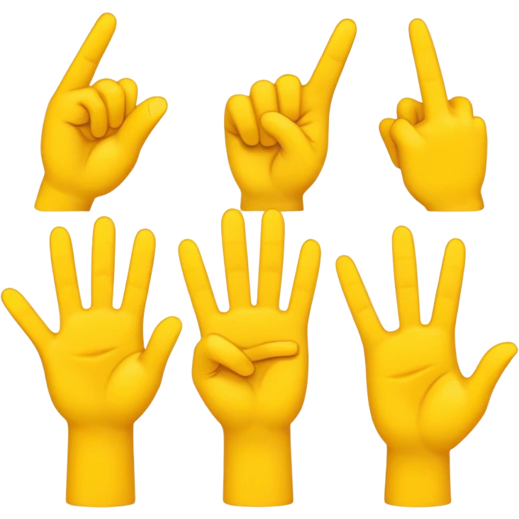 Hand gesture emojis  emoji