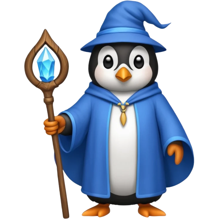 Penguin Wizard emoji