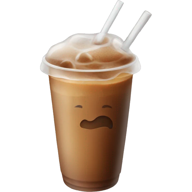 Iced coffee emoji