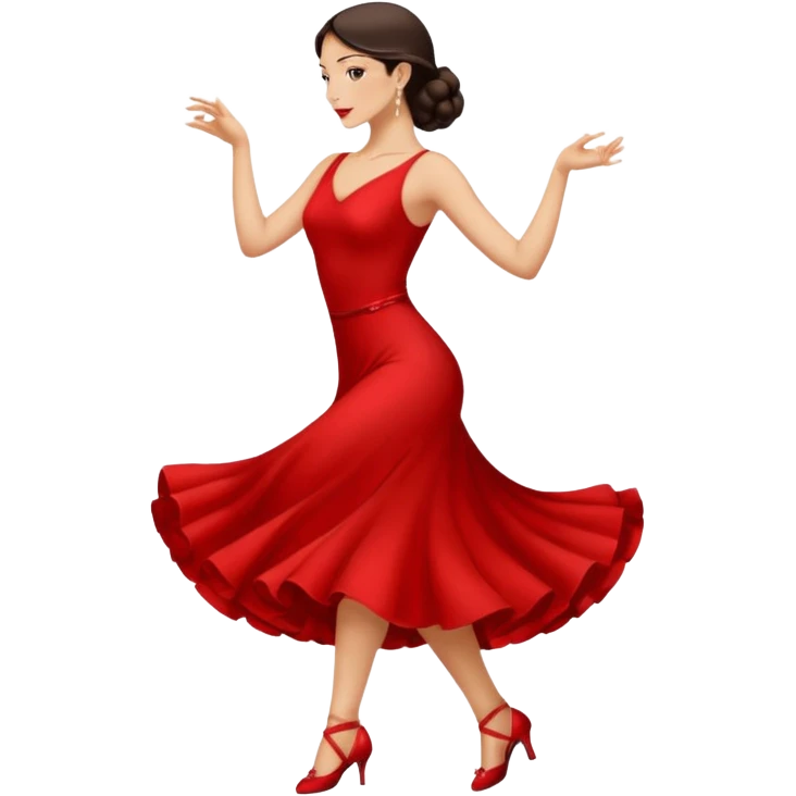 tango dancing woman emoji profile photo emoji