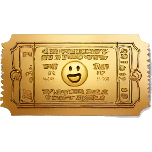 golden ticket emoji