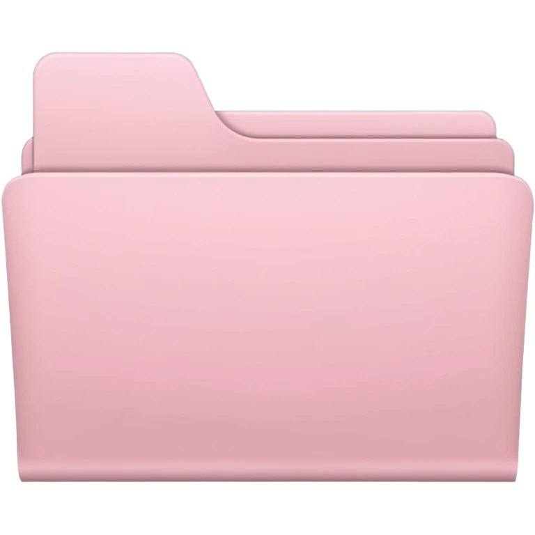 Pale pink folder emoji