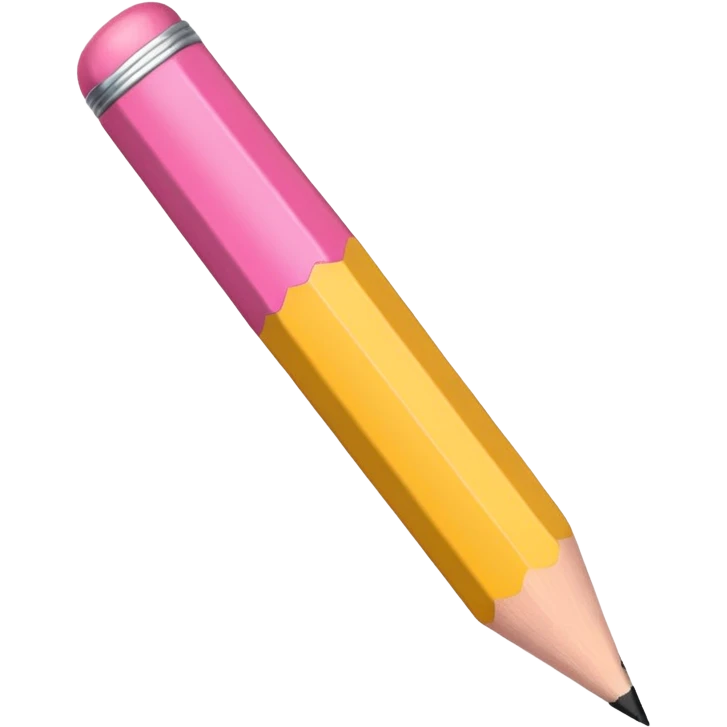 Lapiz de escribir con borra emoji