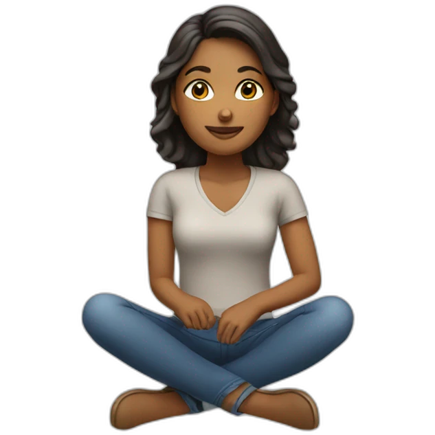 woman sitting emoji