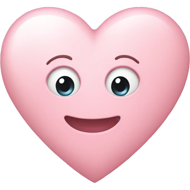 Light pink heart emoji