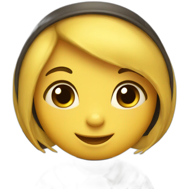 A cute little bee emoji