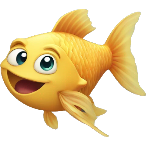 A fish that laughs emoji