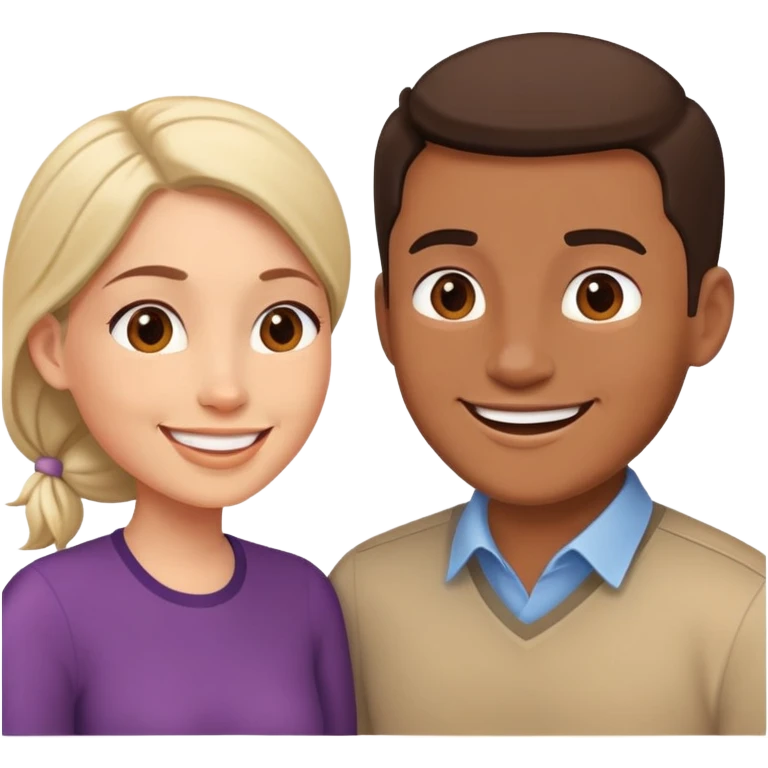 man and woman talking to each other emoji