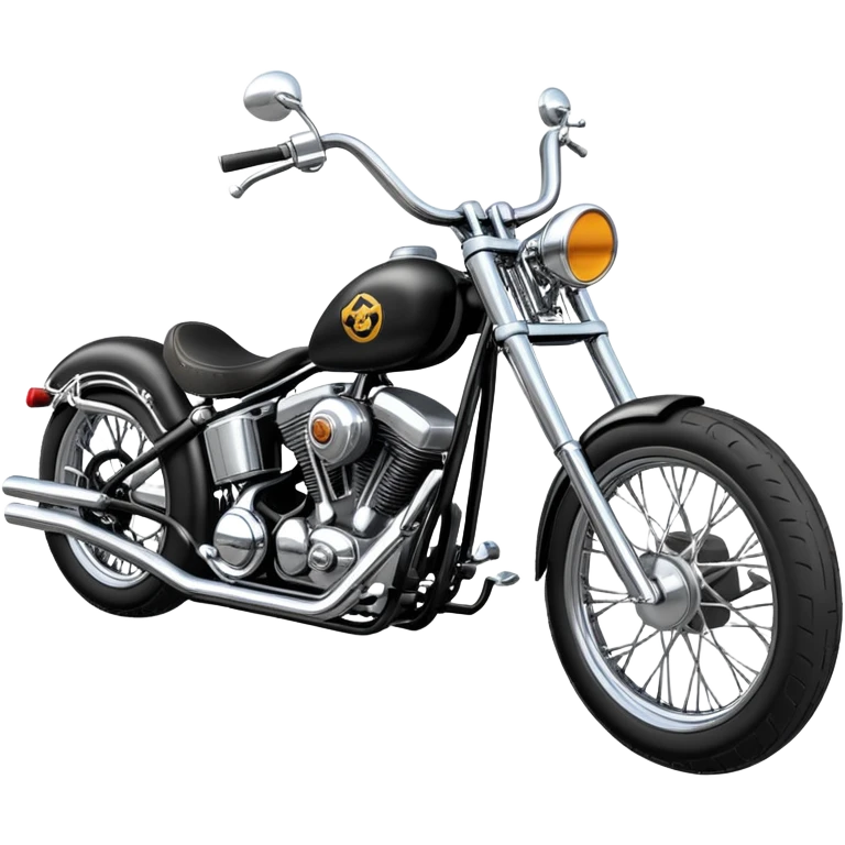 Old school chopper motorcycle  emoji