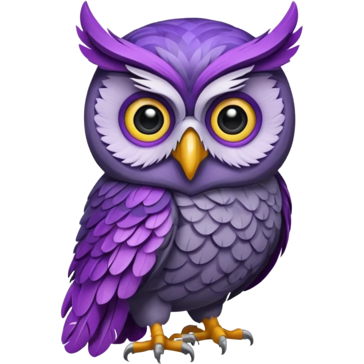 purple owl emoji