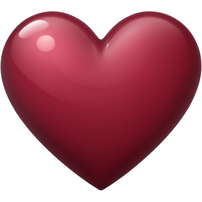 burgundy heart emoji