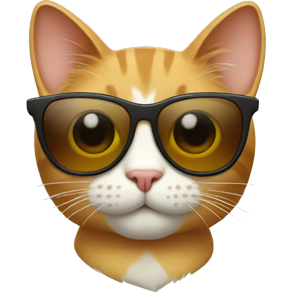 Cat with sunglasses emoji