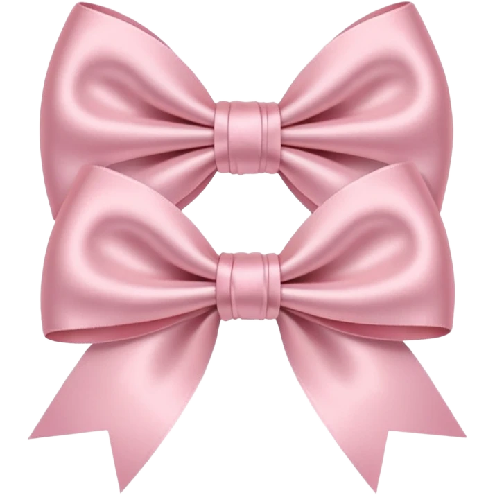 Light pink bows emoji