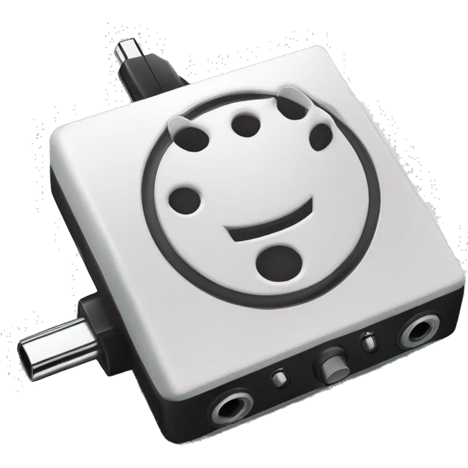 stereo adapter mini to big jack for djing emoji