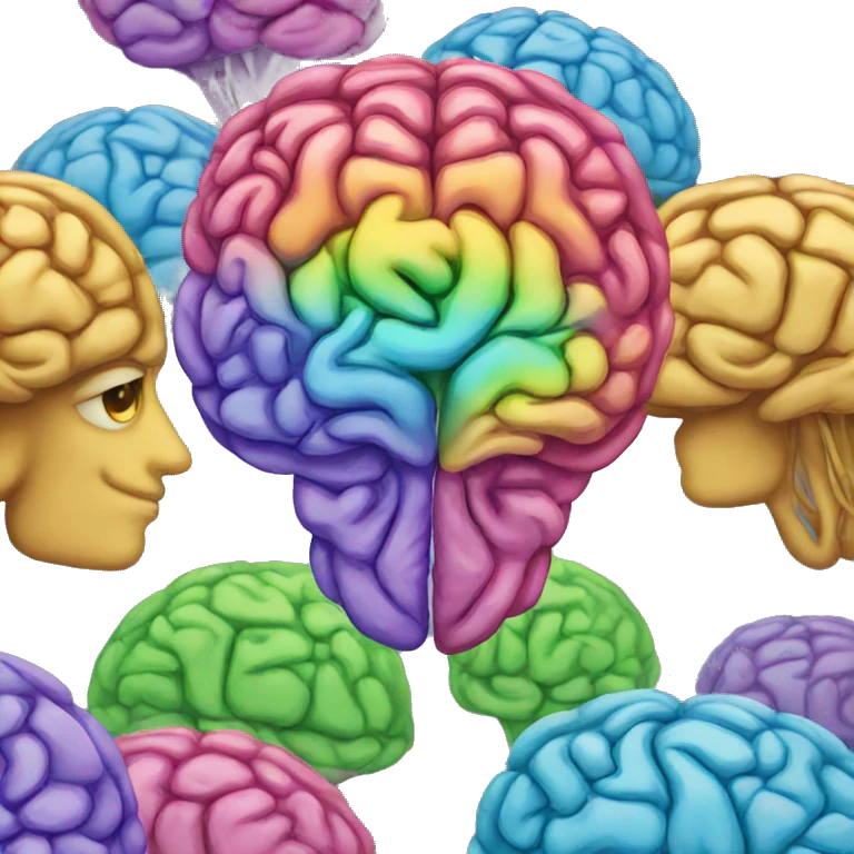 rainbow brain emoji