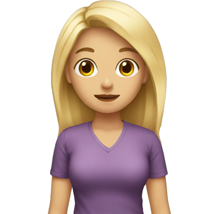 Rubia moño emoji
