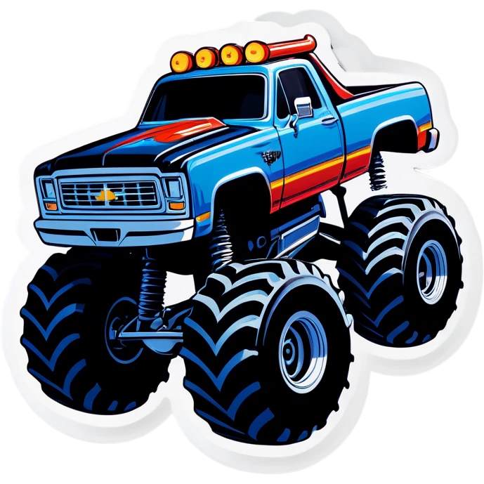 Jet on a monster truck emoji