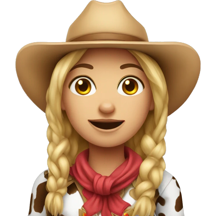 Cow girl emoji