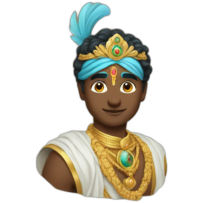 Superhero lord Krishna emoji