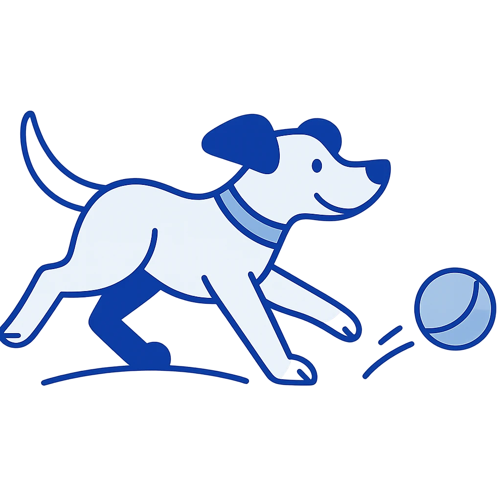 dog chasing a ball emoji