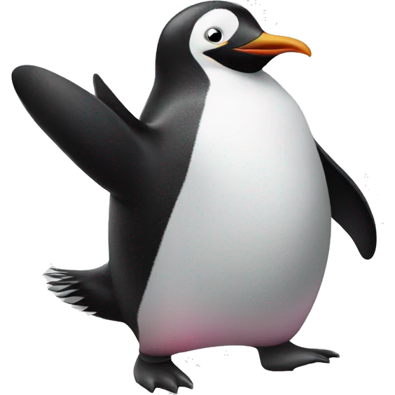 Penguin dancing  emoji