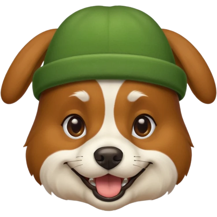 dog with green hat emoji