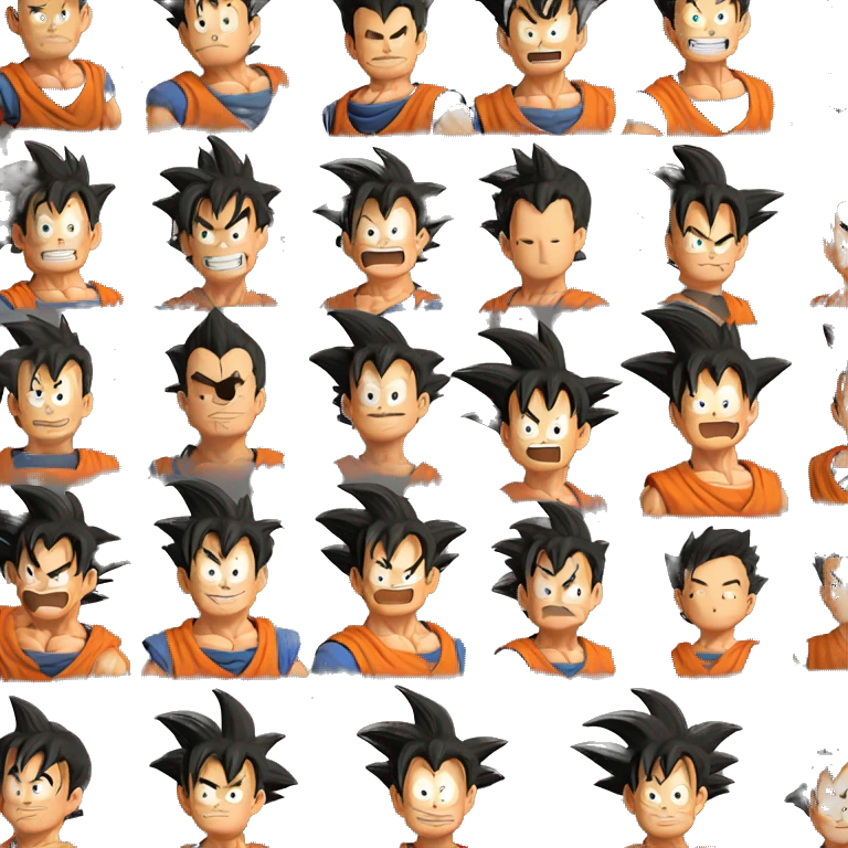 Goku enojado full HD Alta resolución 4k emoji