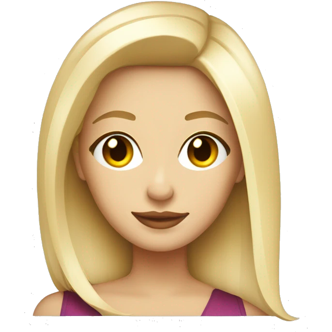 Blonde and straight hair girl sustaining cocktail san francisco emoji