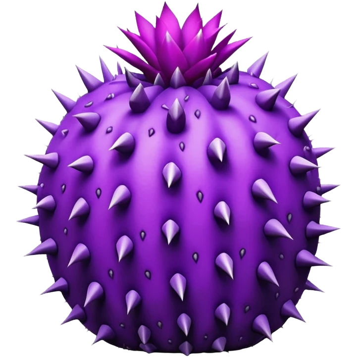 Beautiful purple cactus  emoji