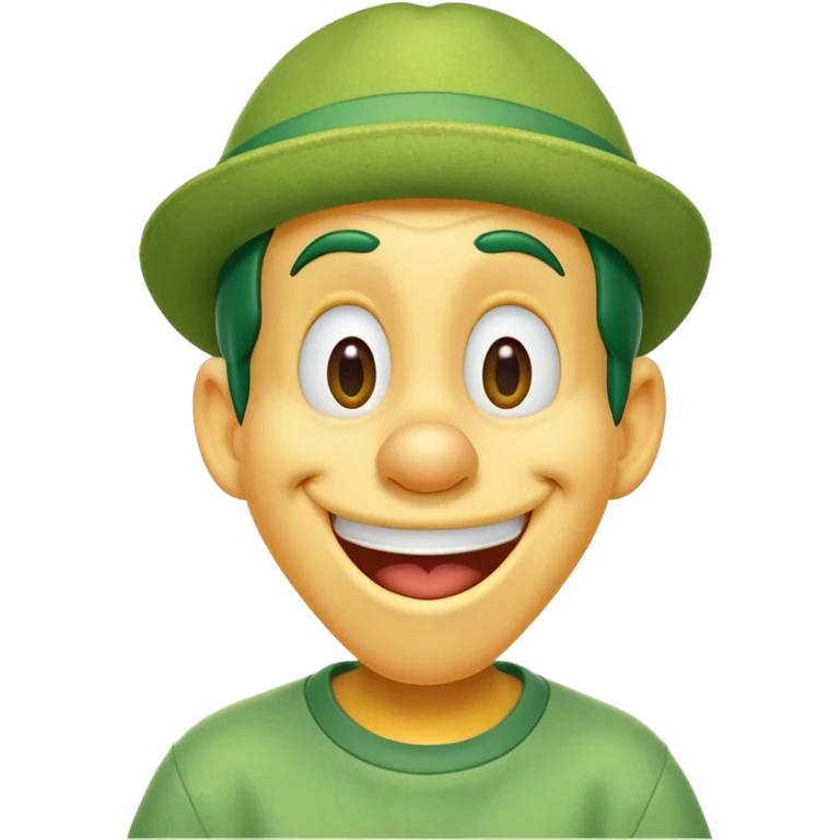 Goofy from Disney, winking emoji